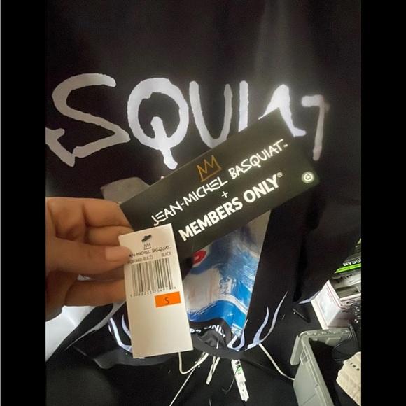 Jean Michel Basquiat + Members Only Mona Lisa Flames Jacket - Picture 3 of 4